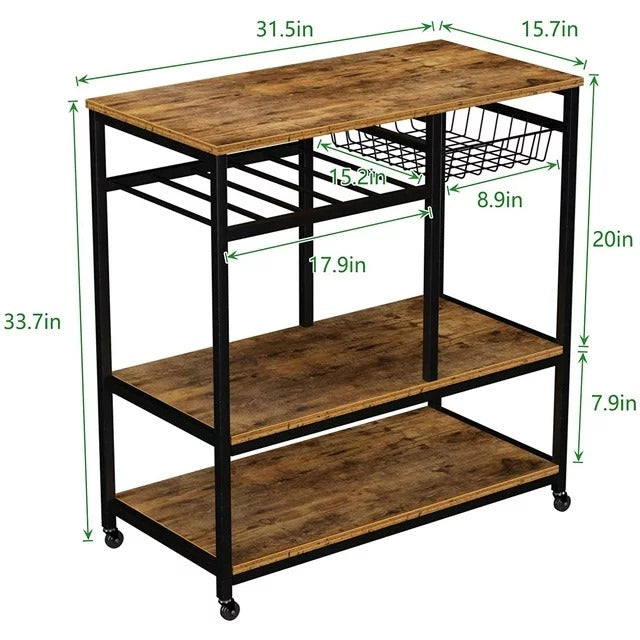 SOGES 4-Tier Kitchen Microwave Oven Baker's Rack - zeests.com - Best place for furniture, home decor and all you need