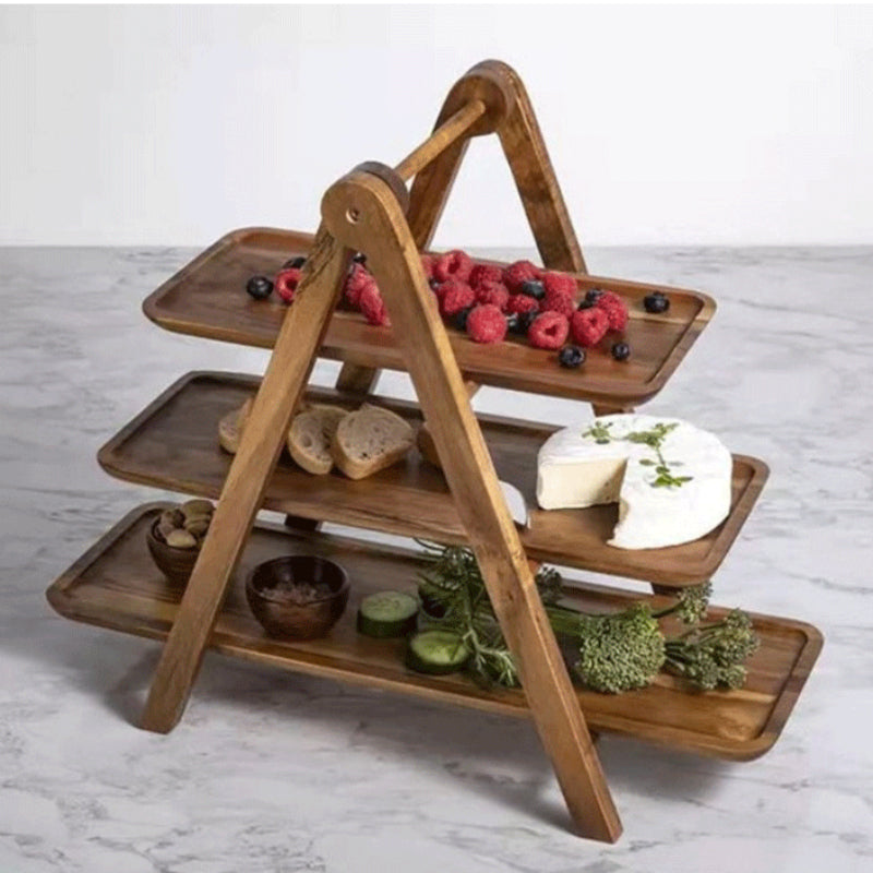Premium Food Serving Tray Rack - zeests.com - Best place for furniture, home decor and all you need