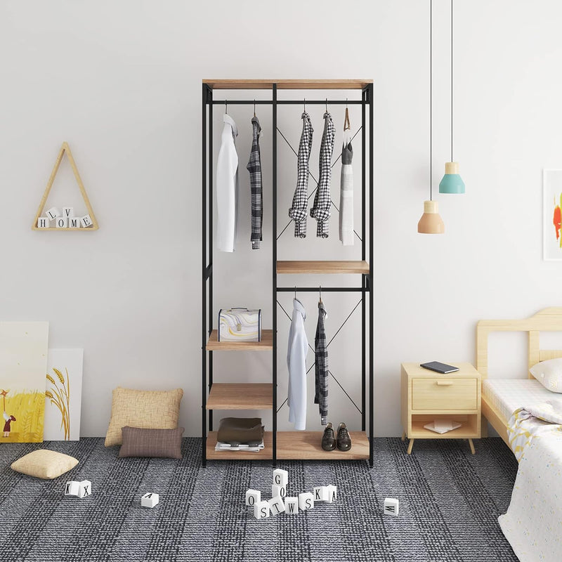 Shekels Coat Clothes Shoes Stand Storage Hanging Rack - zeests.com - Best place for furniture, home decor and all you need