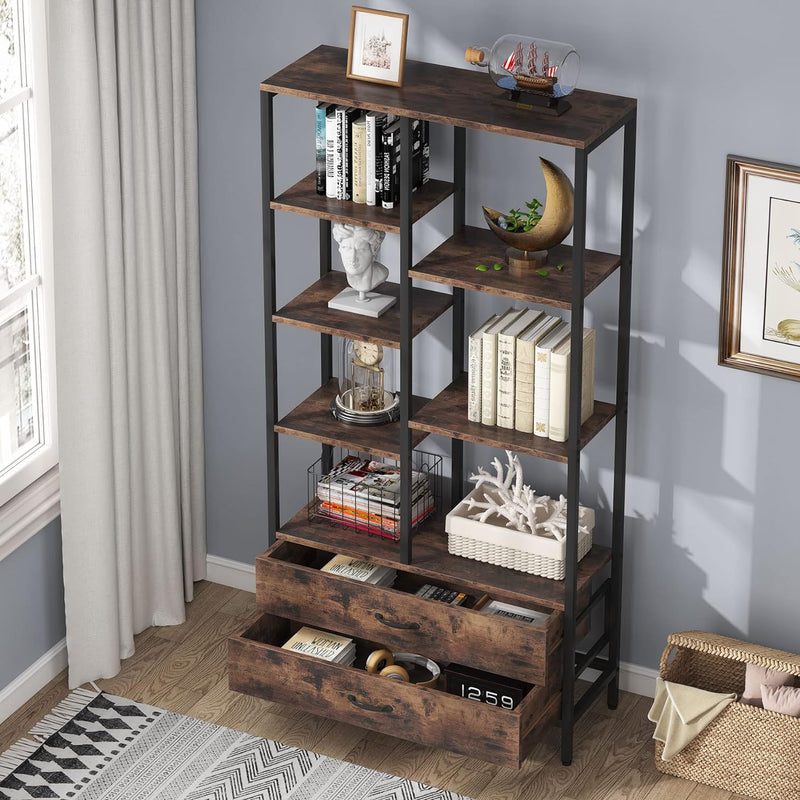 Little Tree Kitchen Storage Shelve Lounge Living Bedroom Bookcase with Drawers - zeests.com - Best place for furniture, home decor and all you need