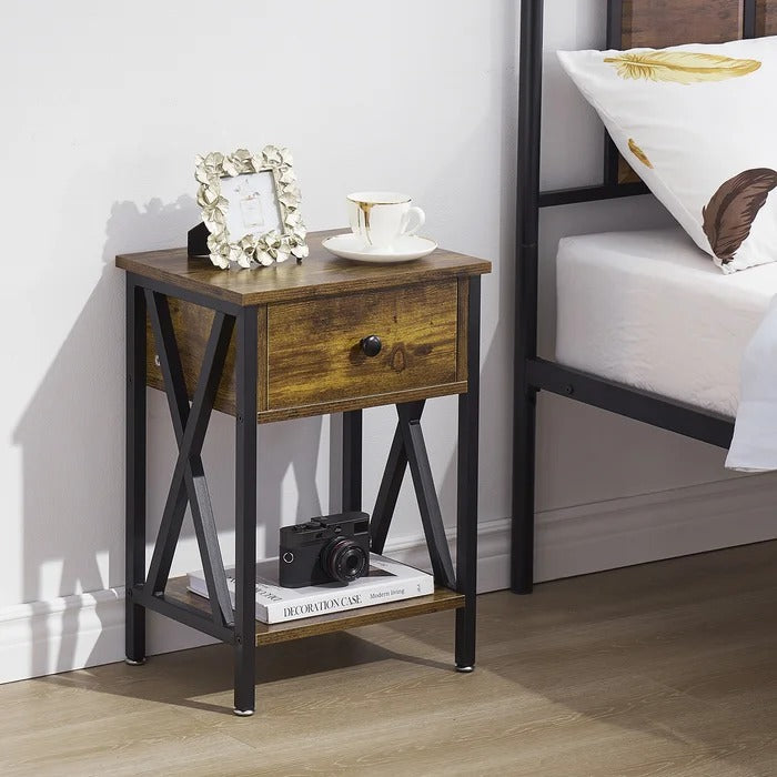Halstein Lounge Bed Room Organizer Side Table Decor - zeests.com - Best place for furniture, home decor and all you need