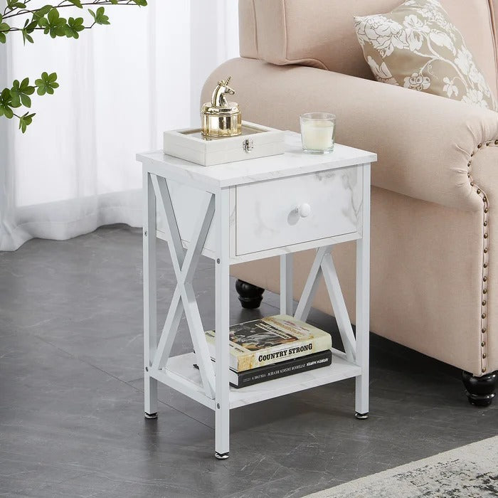 Halstein Lounge Bed Room Organizer Side Table Decor - zeests.com - Best place for furniture, home decor and all you need