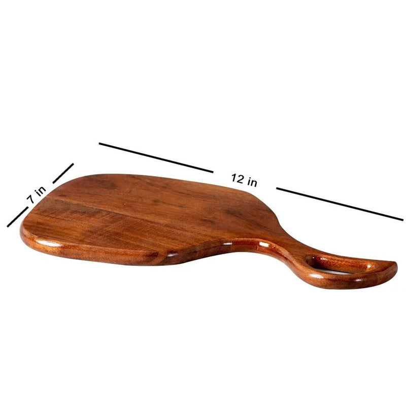 Open Handle Solid Wood Guest Snack Kitchen Serving Tray - zeests.com - Best place for furniture, home decor and all you need