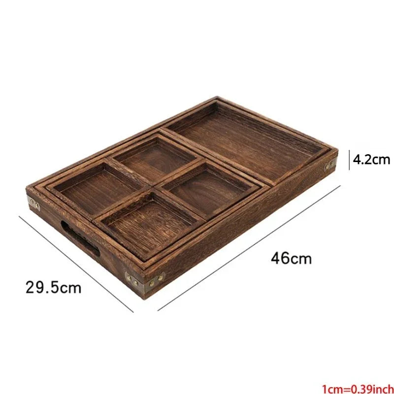 Furnace Wooden Nested Tray Set (Pack of 7) - zeests.com - Best place for furniture, home decor and all you need