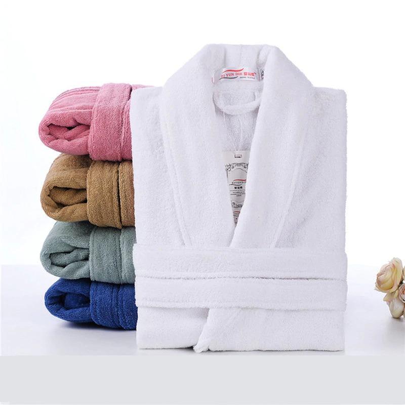 All Season Cotton Cleaning After Shower Bathrobe - White - zeests.com - Best place for furniture, home decor and all you need