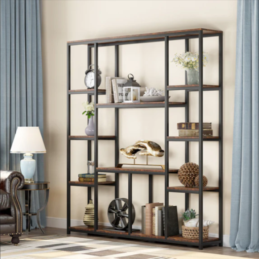 AJAAR Living Room Bookcase Shelve Organizer Storage Rack Decor - zeests.com - Best place for furniture, home decor and all you need