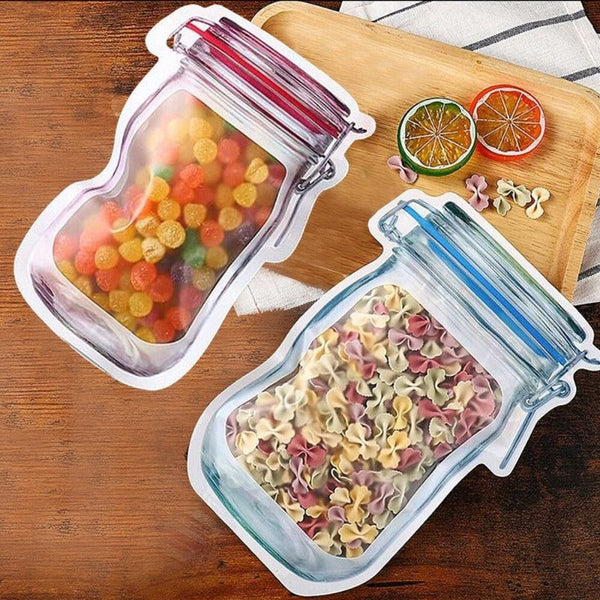 Mason jar Food Storage Bags (Pack of 3) - zeests.com - Best place for furniture, home decor and all you need