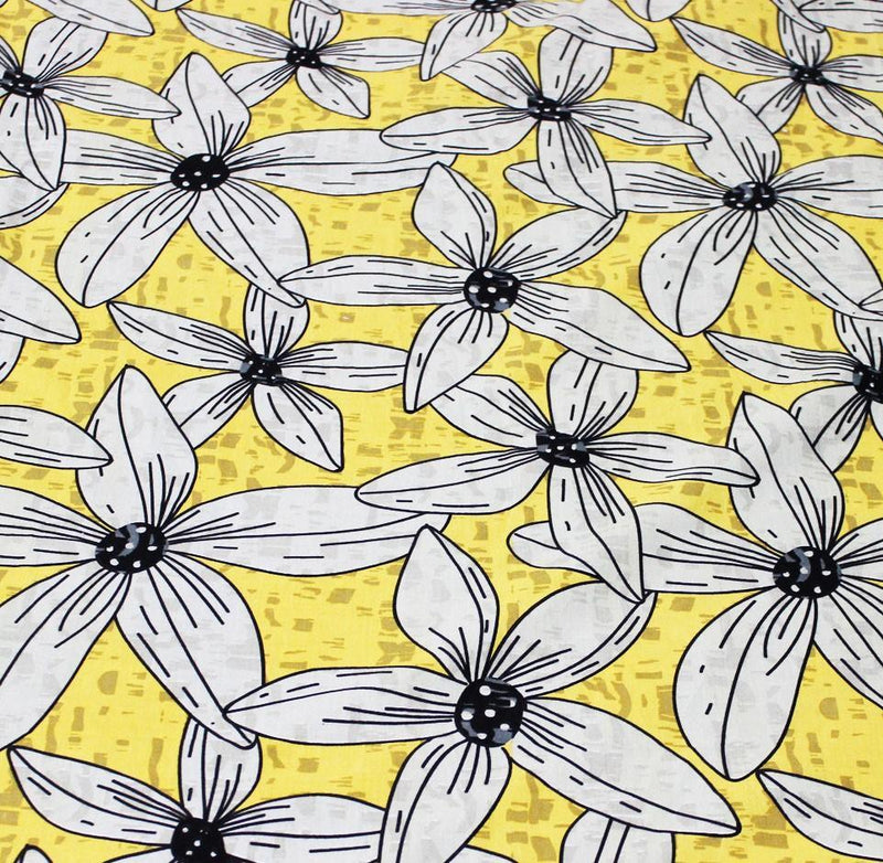 Yellow Tulip Cotton Bed Sheet - zeests.com - Best place for furniture, home decor and all you need