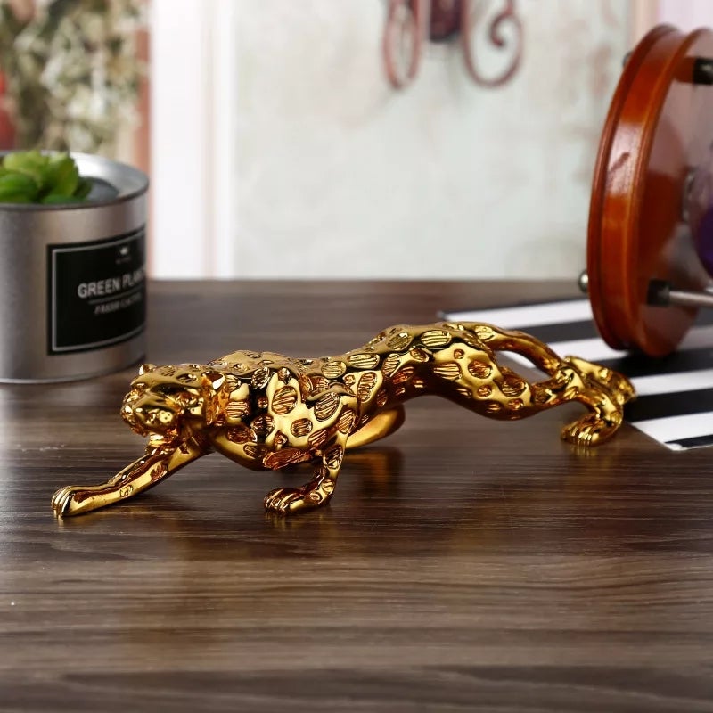 Golden Leopard Statue - zeests.com - Best place for furniture, home decor and all you need