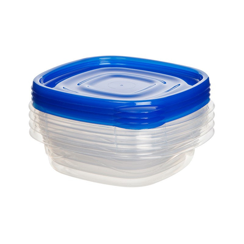 Square Take Along Food Conatiner Bowls (Pack of 4) - zeests.com - Best place for furniture, home decor and all you need