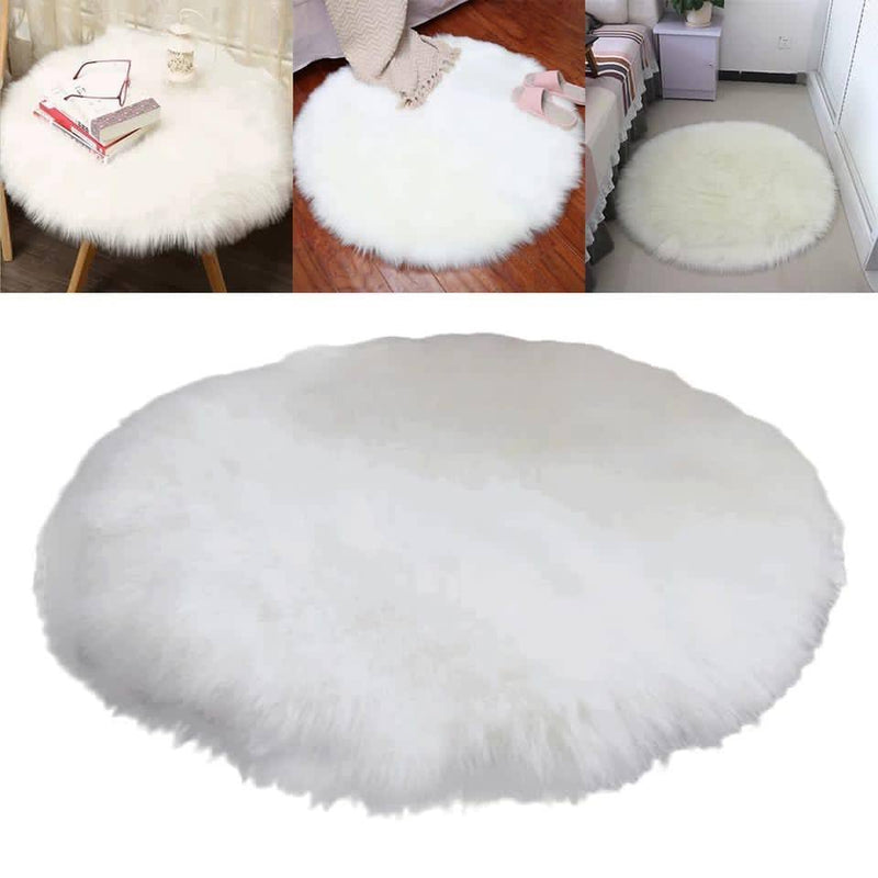 Round Furry Rugs (3 x 3') - zeests.com - Best place for furniture, home decor and all you need