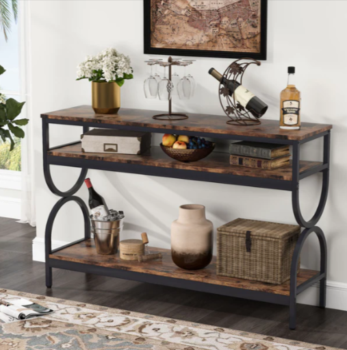 Settee LED Entryway Living Lounge Console Organizer Table - zeests.com - Best place for furniture, home decor and all you need