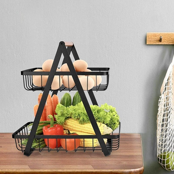 Metal Fruit Basket (2 Tier) - zeests.com - Best place for furniture, home decor and all you need