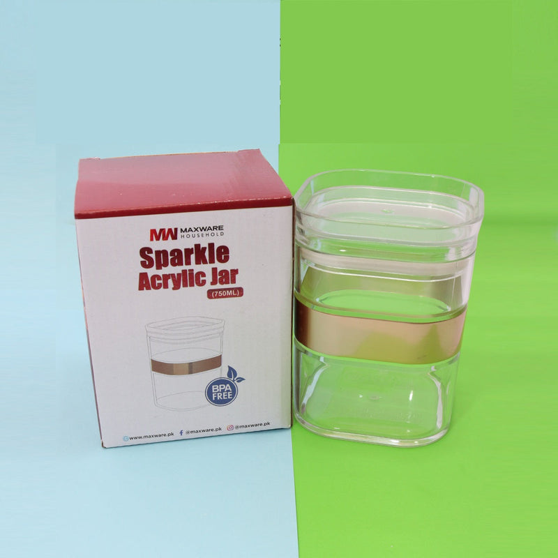 Sparkle Acrylic Glass Jars(Pack of 3) - zeests.com - Best place for furniture, home decor and all you need