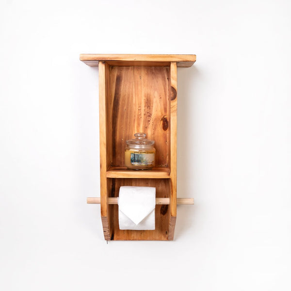 Epoch Kitchen Bathroom Solid Wood Floating Storage Organizer Rack - zeests.com - Best place for furniture, home decor and all you need