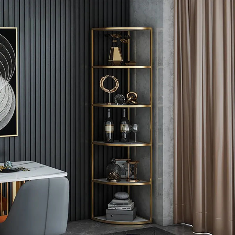 Modern Fan-Shaped Corner Shelf - zeests.com - Best place for furniture, home decor and all you need