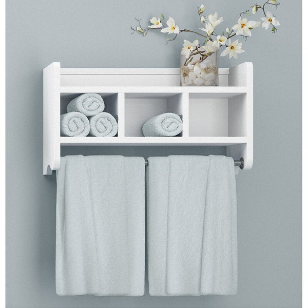 Davida Bathroom Floating Organizer Towel Shelve - zeests.com - Best place for furniture, home decor and all you need