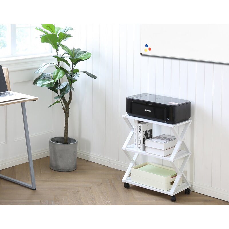 Caster Rolling Home Office Side Table Trolley - zeests.com - Best place for furniture, home decor and all you need
