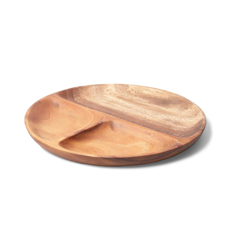 Three Section Round Wooden Platter - zeests.com - Best place for furniture, home decor and all you need