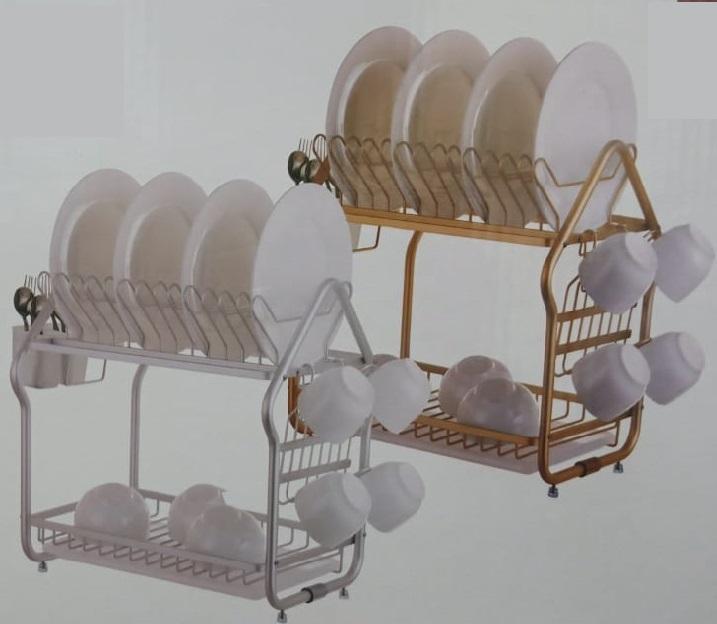Draining Chrome Dish Rack (2 Tier) - zeests.com - Best place for furniture, home decor and all you need
