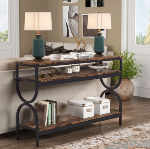 Settee LED Entryway Living Lounge Console Organizer Table - zeests.com - Best place for furniture, home decor and all you need