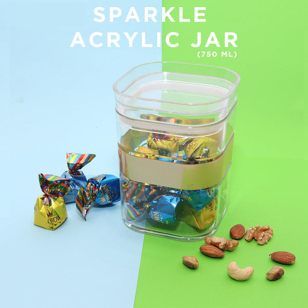 Sparkle Acrylic Glass Jars(Pack of 3) - zeests.com - Best place for furniture, home decor and all you need