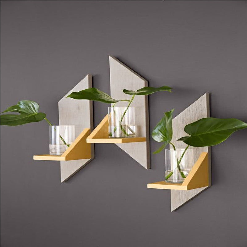 Zik Zac Wooden Lounge Living Room Organizer Shelves Decor (Set of 3) - zeests.com - Best place for furniture, home decor and all you need