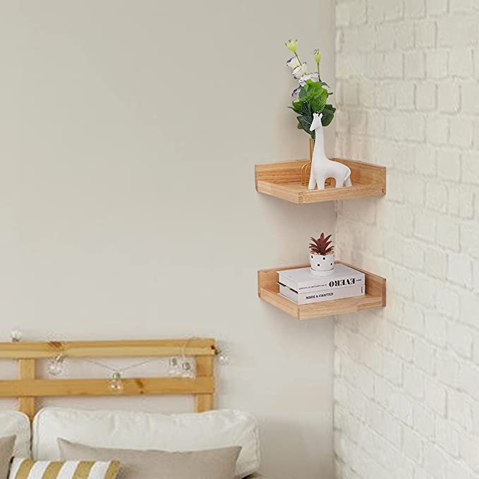 Levie Corner Floating Shelves (Pack of 2) - zeests.com - Best place for furniture, home decor and all you need