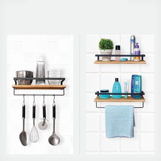 Industrial Lame Kitchen Home Floating Shelve - zeests.com - Best place for furniture, home decor and all you need