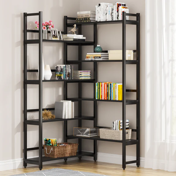 Taboret Corner Living Bedroom Bookcase Organizer Storage Rack Decor - zeests.com - Best place for furniture, home decor and all you need