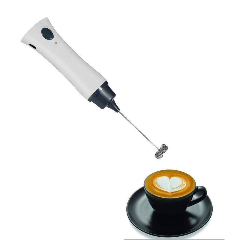 Electric Milk Frother Rechargeable Handheld Wand Coffee Mixer - zeests.com - Best place for furniture, home decor and all you need