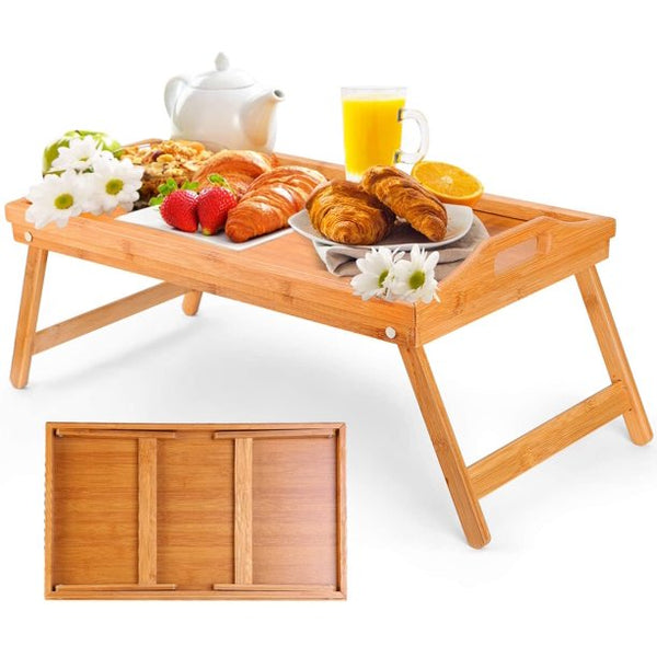 Bamboo Wooden Tray & Table - zeests.com - Best place for furniture, home decor and all you need