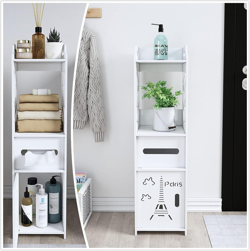 Spakoo Paris Bathroom Cabinet Stand Organizer Rack - zeests.com - Best place for furniture, home decor and all you need