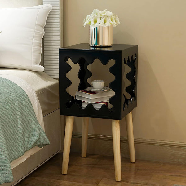 Artistic Square Bookcase Nightstand Side End Table - zeests.com - Best place for furniture, home decor and all you need