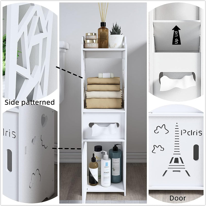 Spakoo Paris Bathroom Cabinet Stand Organizer Rack - zeests.com - Best place for furniture, home decor and all you need