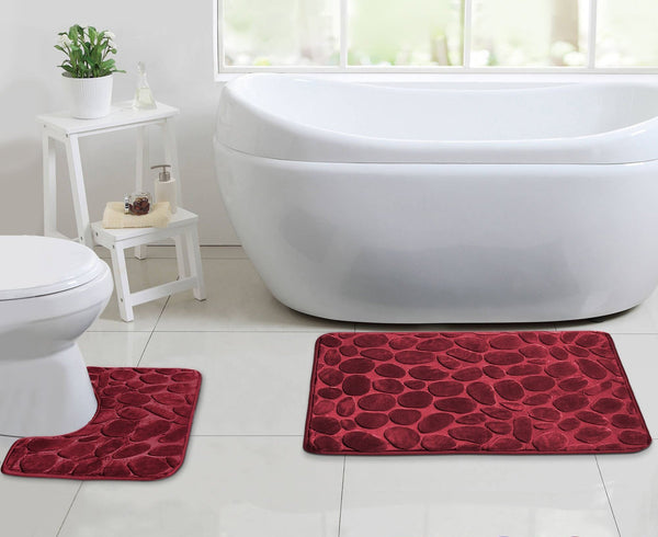 2 PCs Bath and Pedestal Mat Set - zeests.com - Best place for furniture, home decor and all you need