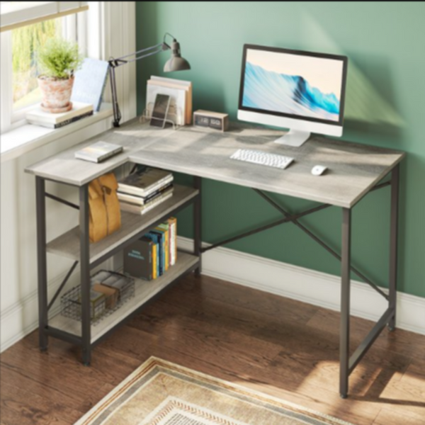 Bestier Home Office Workstation Writing Organizer Desk Table - zeests.com - Best place for furniture, home decor and all you need