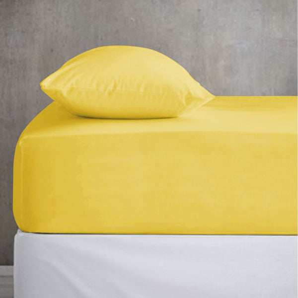 Flaxen Cotton Fitted Sheet - zeests.com - Best place for furniture, home decor and all you need