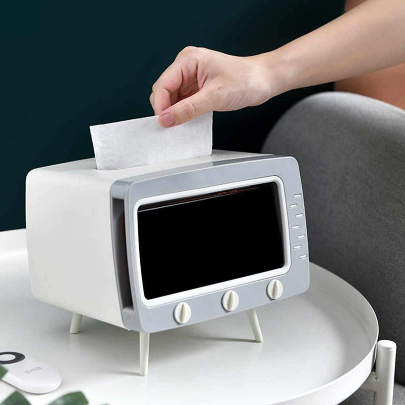 Desktop TV Tissue Box - zeests.com - Best place for furniture, home decor and all you need
