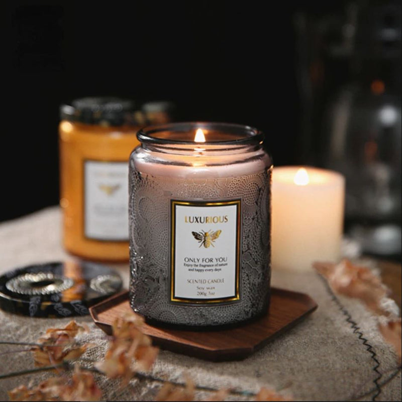 Embossed Aromatic Candles - zeests.com - Best place for furniture, home decor and all you need