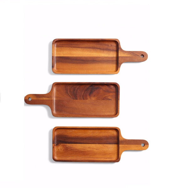 Free Ware Long Wooden Platter With Handle - zeests.com - Best place for furniture, home decor and all you need