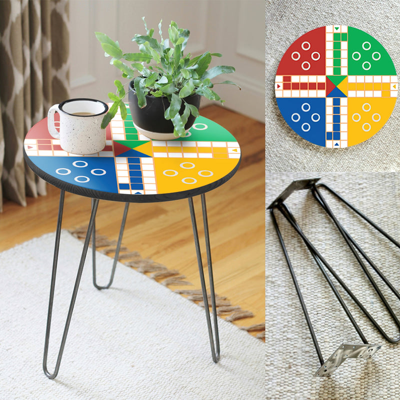 The Ludo Game Living Lounge Drawing Room Hairpin Fun Side Table - zeests.com - Best place for furniture, home decor and all you need