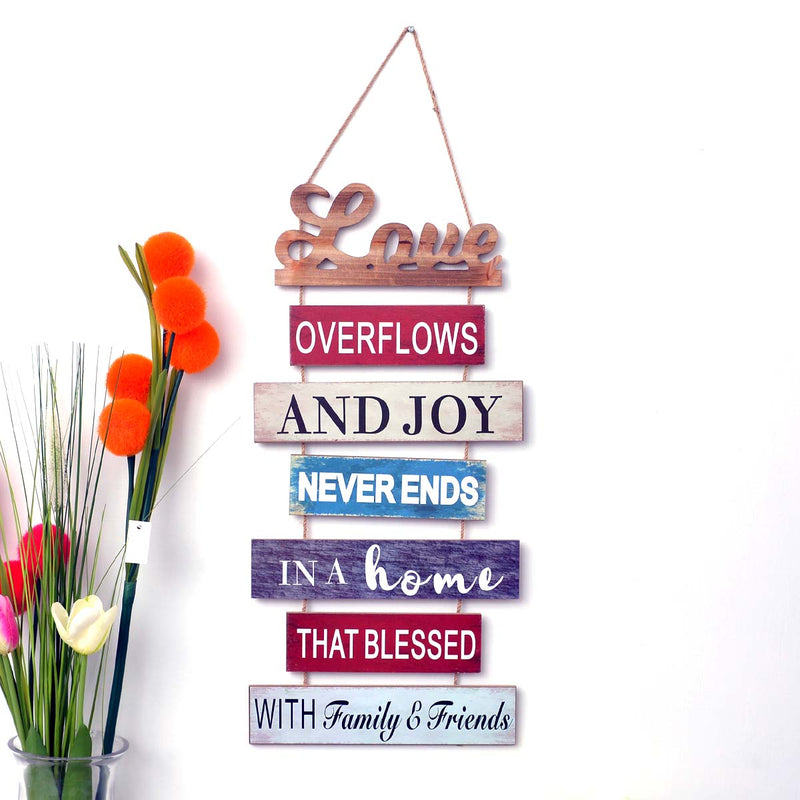 Wall "Family friends" Caption Decor - zeests.com - Best place for furniture, home decor and all you need