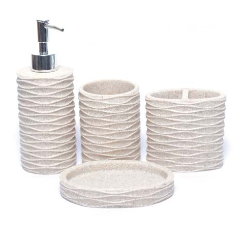 Wavy Bathroom Set - zeests.com - Best place for furniture, home decor and all you need