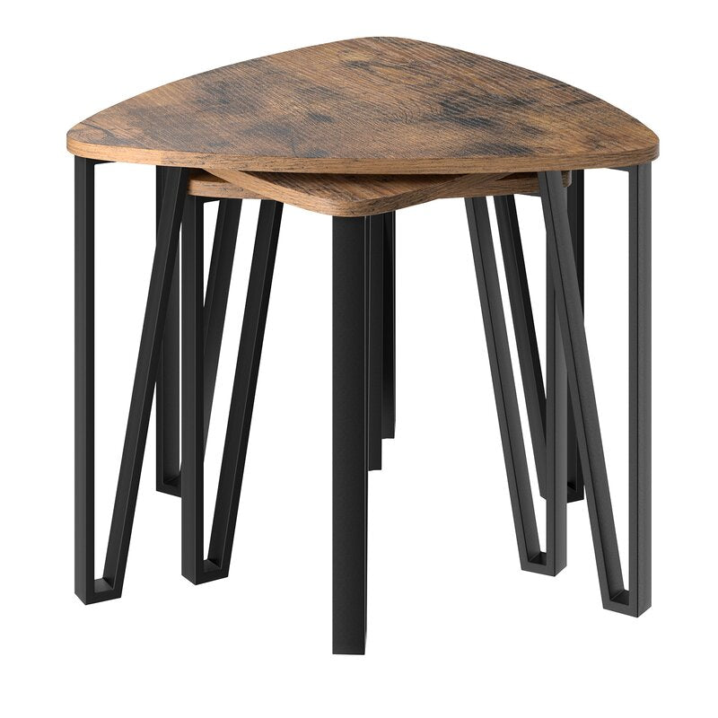 Idiosyncratic nesting tables (wood grain finish) - zeests.com - Best place for furniture, home decor and all you need