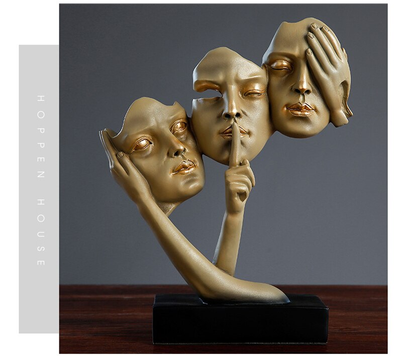 No Evil Sculpture Decor - zeests.com - Best place for furniture, home decor and all you need