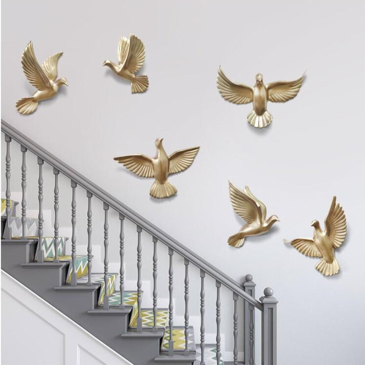 3D Wall Mounted Birds (6 pcs) - zeests.com - Best place for furniture, home decor and all you need