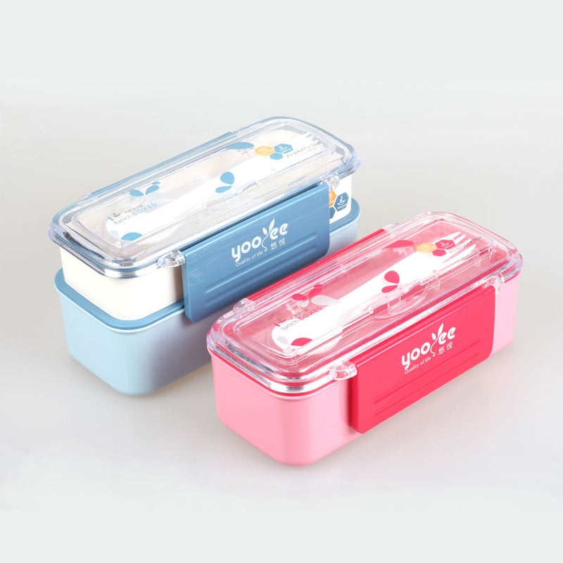 Bento Double-layer Lunch Box (Pack of 2) - zeests.com - Best place for furniture, home decor and all you need