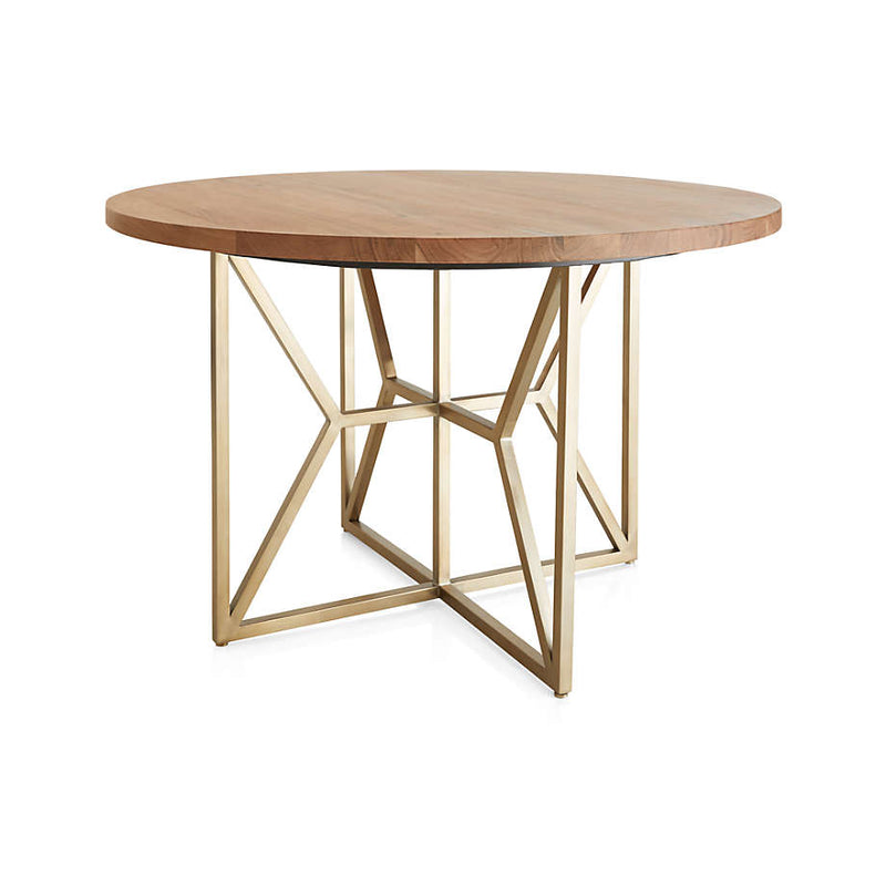Hayes Round Living Lounge Dining Table (Solid Wood) - zeests.com - Best place for furniture, home decor and all you need