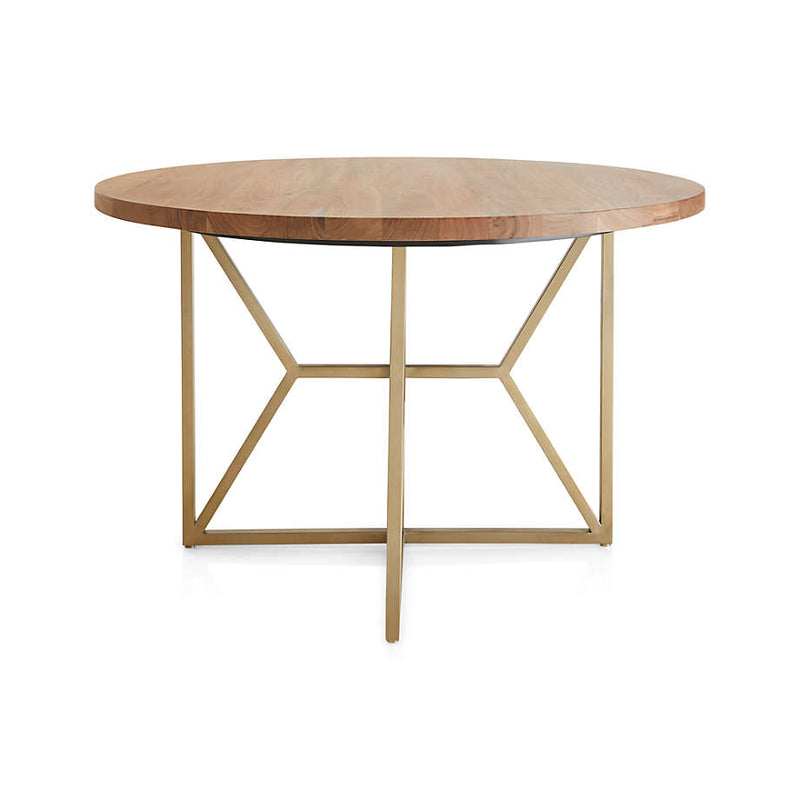 Hayes Round Living Lounge Dining Table (Solid Wood) - zeests.com - Best place for furniture, home decor and all you need
